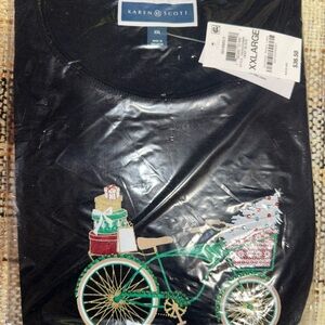 Karen Scott Classic Black T-Shirt